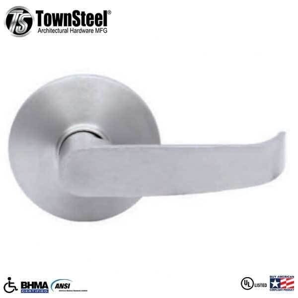 F14 Passage, Lever Operable, for Mortise Exit Device, Satin Chrome Finish